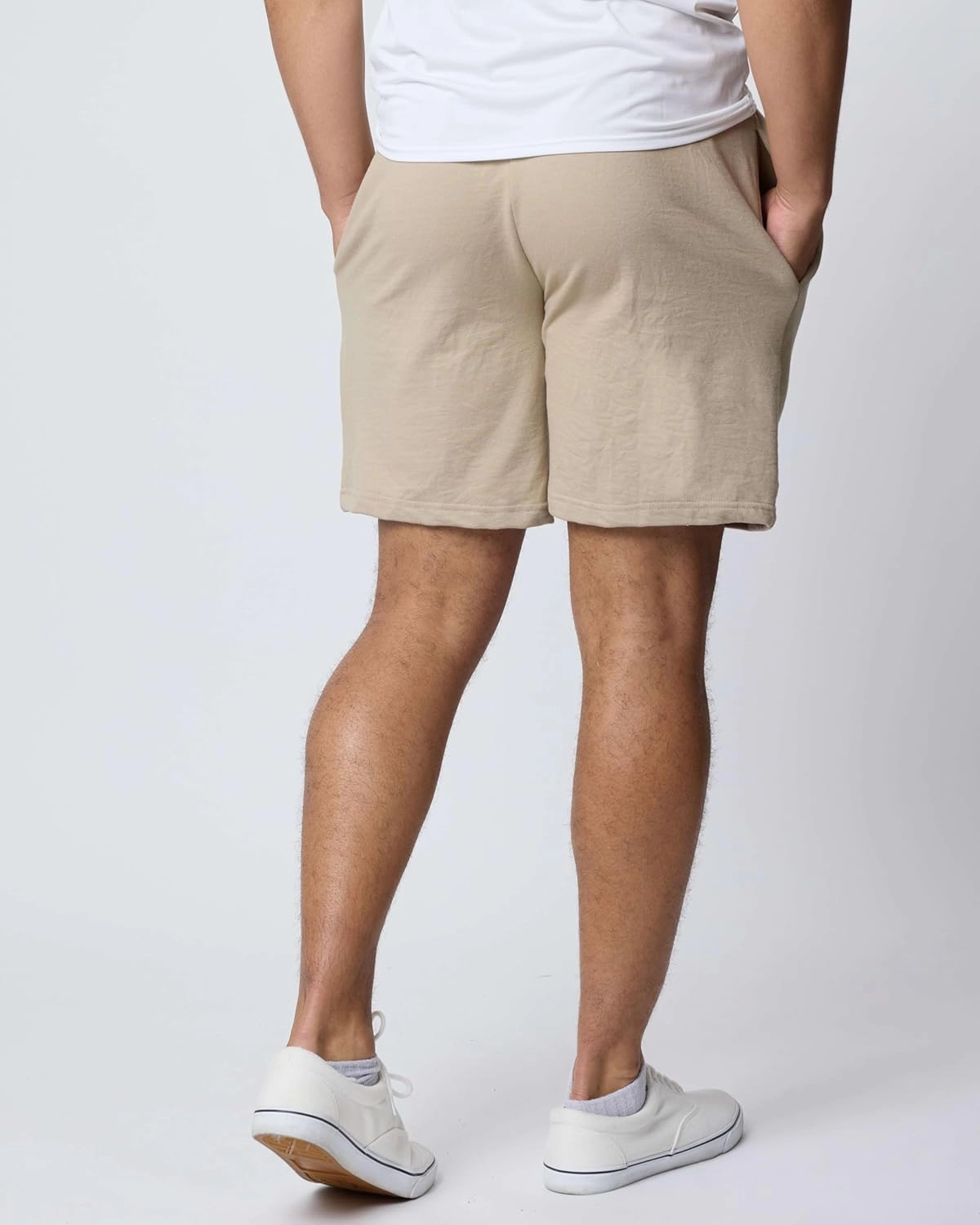 Real Essentials 3 Pack: Men's Cotton 9" French Terry Casual Lounge Sweat Shorts with Pockets (Available in Big & Tall)