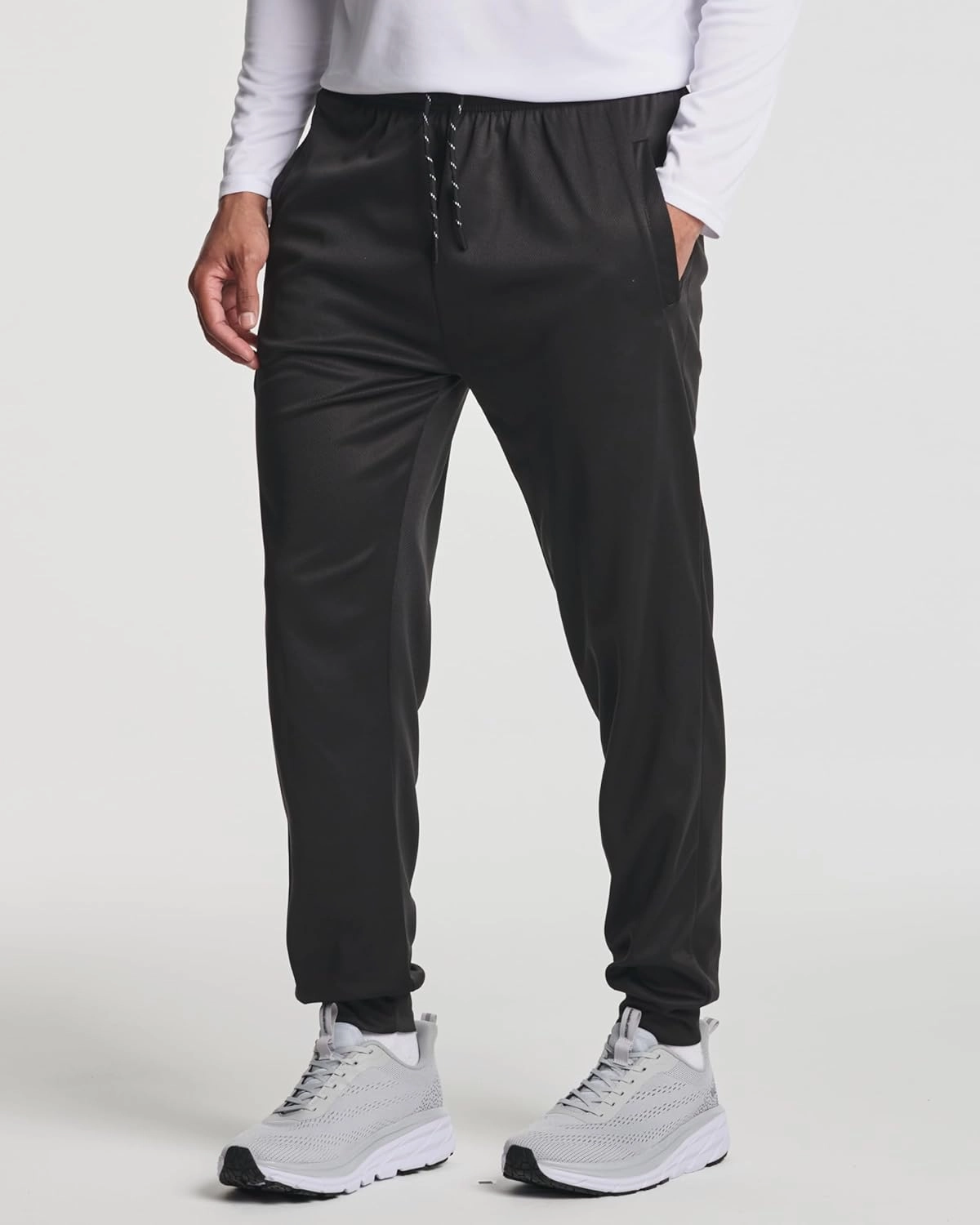 Real Essentials 3 Pack: Men's Tech Mesh Active Athletic Casual Jogger Sweatpants with Pockets(Available in Big & Tall)