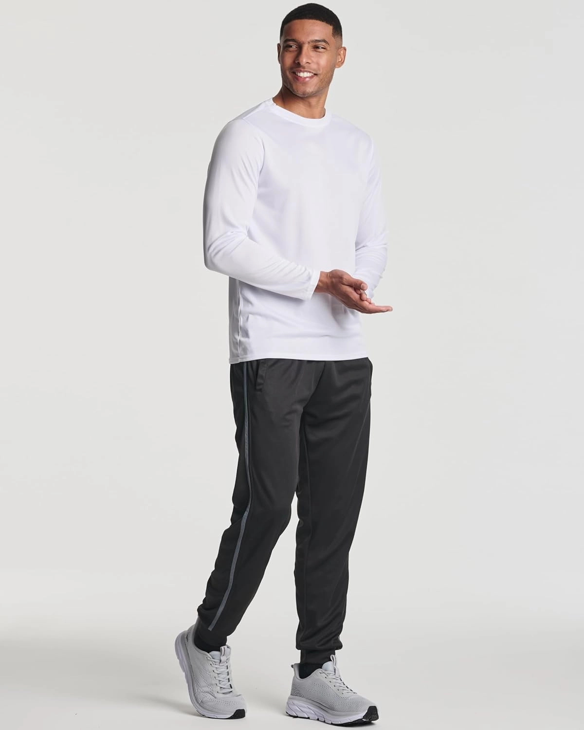 Real Essentials 3 Pack: Men's Tech Mesh Active Athletic Casual Jogger Sweatpants with Pockets(Available in Big & Tall)