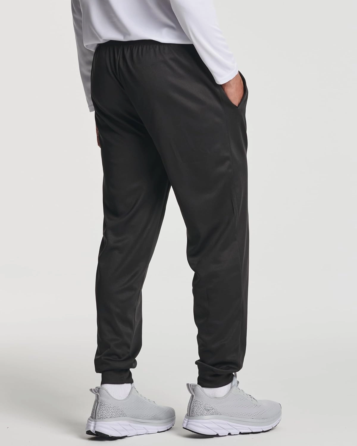 Real Essentials 3 Pack: Men's Tech Mesh Active Athletic Casual Jogger Sweatpants with Pockets(Available in Big & Tall)