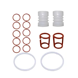 Red and White Color One Bag 16 Pieces Seal Rings Spare Parts Gaskets Rubber O-Rings ，Compatible for BQL Soft Ice Cream Machines