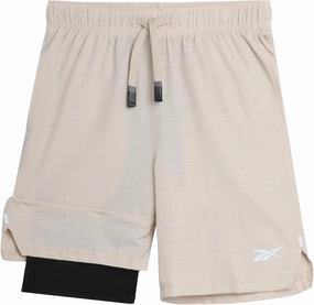 Reebok Boys Shorts - 2 in 1 Basketball Shorts with Compression Liner and Pockets - Gym and Running Boys Athletic Shorts