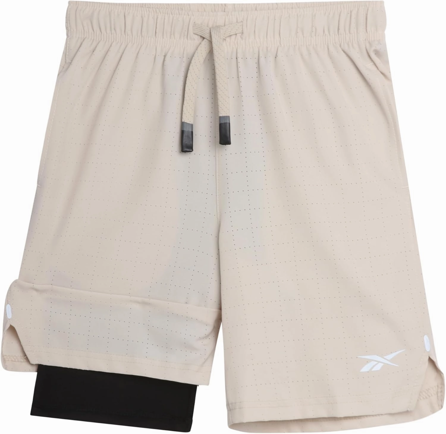 Reebok Boys Shorts - 2 in 1 Basketball Shorts with Compression Liner and Pockets - Gym and Running Boys Athletic Shorts
