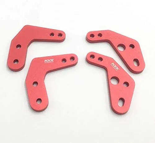 Replacement Part For 4PCS Adjustable Shock Absorber Bracket Metal Body Frame Suspension Mount Mini Anti-collision Holder For 90046 RC Car Parts - (Color: Black)