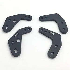 Replacement Part For 4PCS Adjustable Shock Absorber Bracket Metal Body Frame Suspension Mount Mini Anti-collision Holder For 90046 RC Car Parts - (Color: Black)
