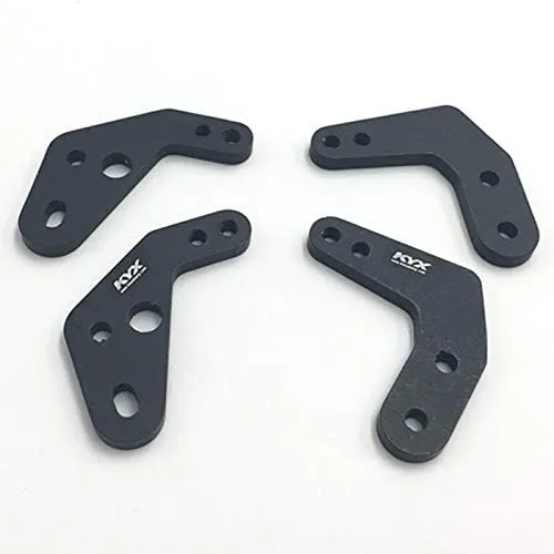 Replacement Part For 4PCS Adjustable Shock Absorber Bracket Metal Body Frame Suspension Mount Mini Anti-collision Holder For 90046 RC Car Parts - (Color: Black)