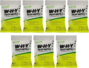 RESCUE! Non-Toxic Wasp, Hornet, Yellowjacket Trap (WHY Trap) Attractant Refill - 2 Week Refill - 7 Pack
