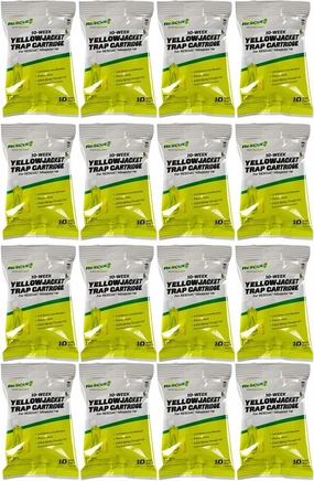 RESCUE! Yellowjacket Attractant Cartridge (10 Week Supply) – for RESCUE! Reusable Yellowjacket Traps - (16 Pack)
