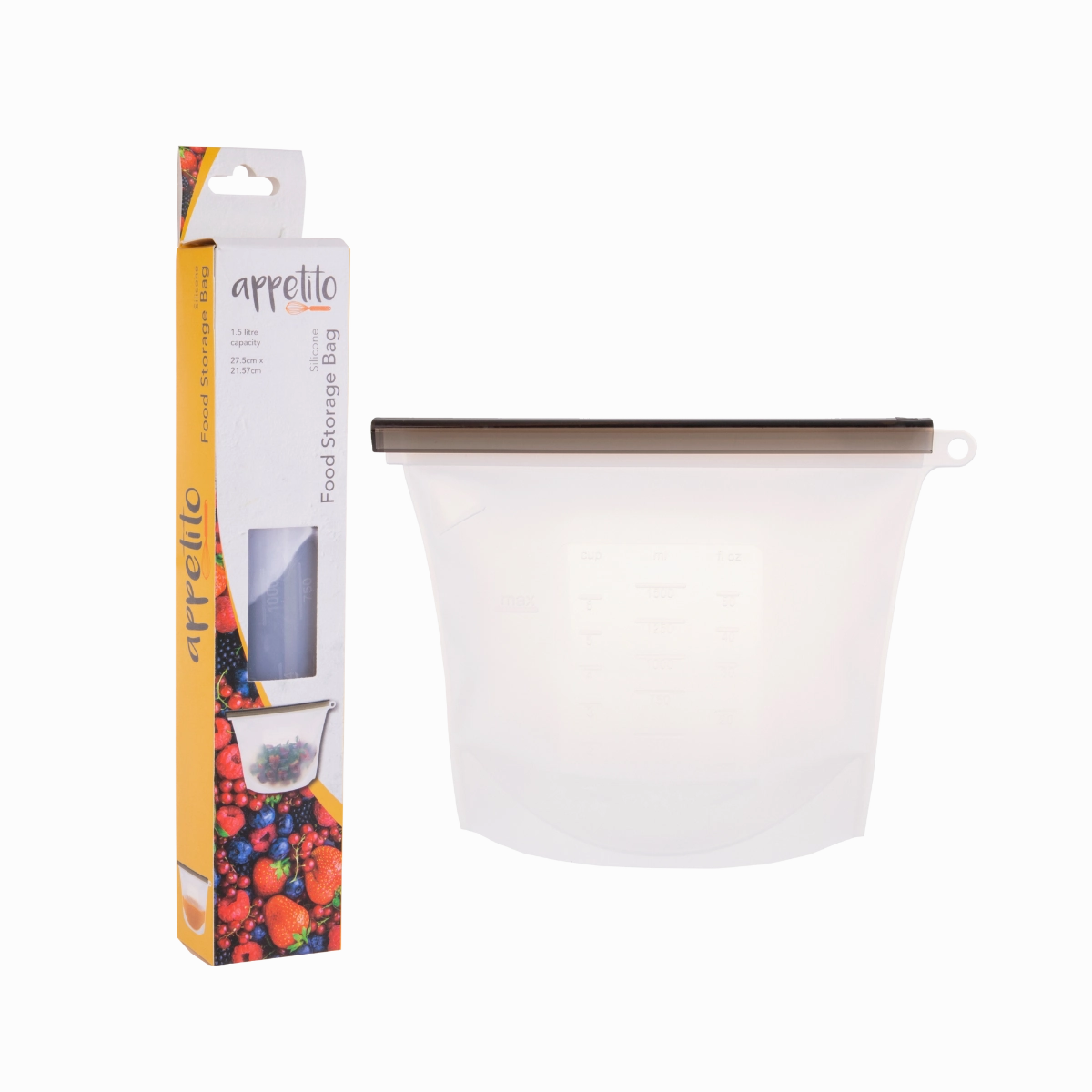 Reusable Silicone Pouches - 1.5 litre