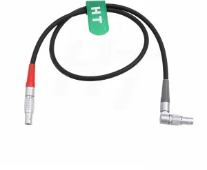 Right Angle CAM 7 Pin Start Stop Power Cable for ARRI Alexa Mini Cforce Mini LBUS 4 Pin, AMC-1 Cforce RF Motor, Cmotion cPRO Motor Camin 24"