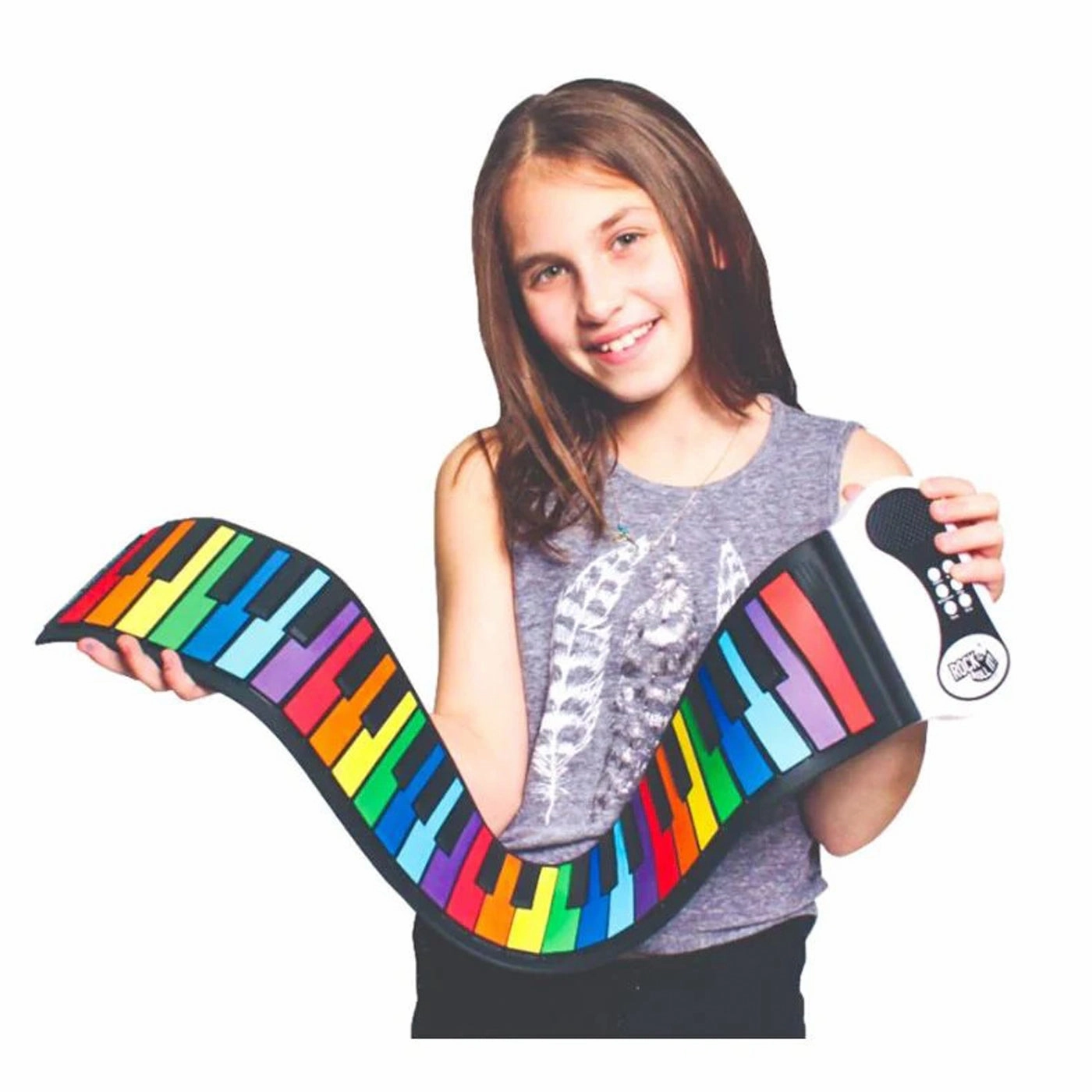 Rock-and-Roll-It!-Electronic-Piano-Flexible-Colour Coded 49-Keys