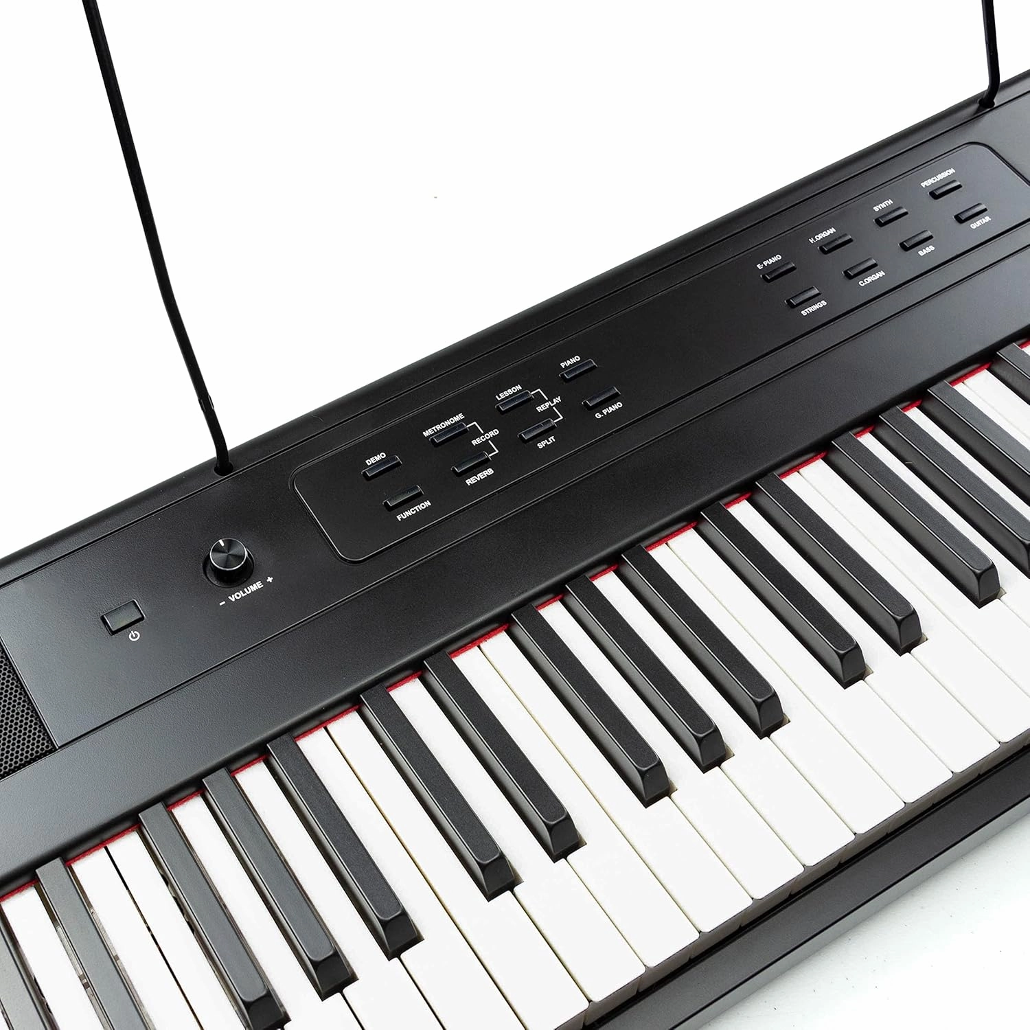 RockJam 88 Key Digital Piano with Full Size Semi-Weighted Keys, Power Supply, Sheet Music Stand, Piano Note Stickers & Simply Piano Lessons