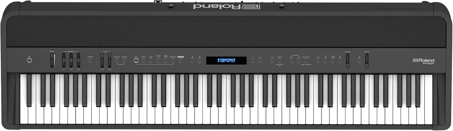 Roland, 88-Key FP-90X Portable Digital Piano with Premium Features and Built-in Powerful Amplifier and Stereo Speakers (FP-90X-BK)
