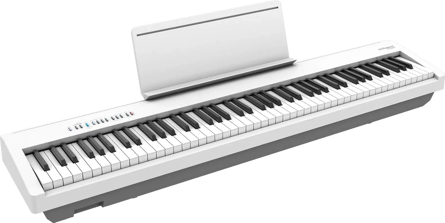 Roland FP-30X Digital Piano with Built-in Powerful Amplifier and Stereo Speakers. Rich Tone and Authentic Ivory 88-Note PHA-4 Keyboard for unrivalled Acoustic Feel and Sound. (FP-30X-WH), White
