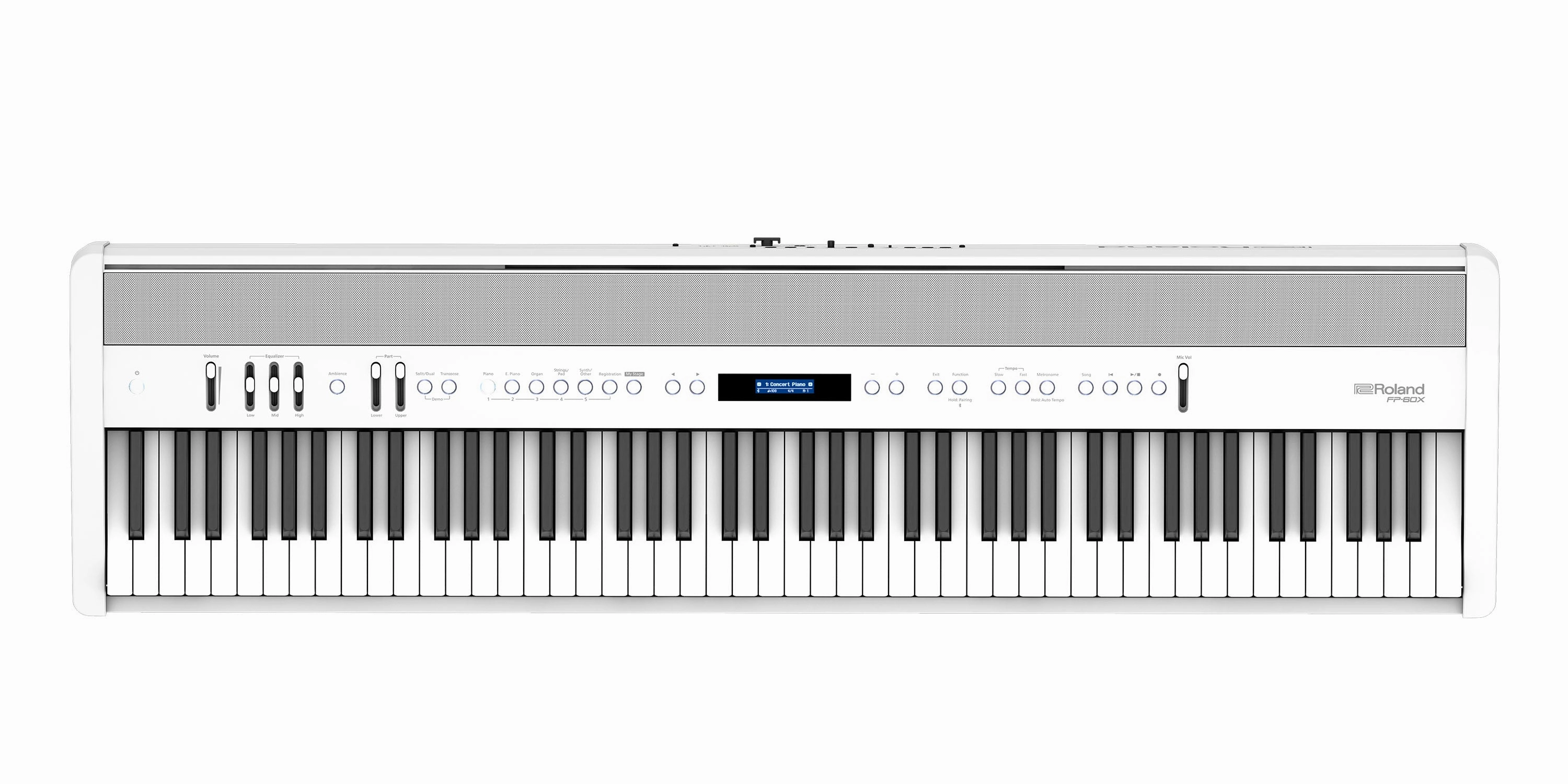 Roland FP-60X-WH Portable Digital Piano White Bundle