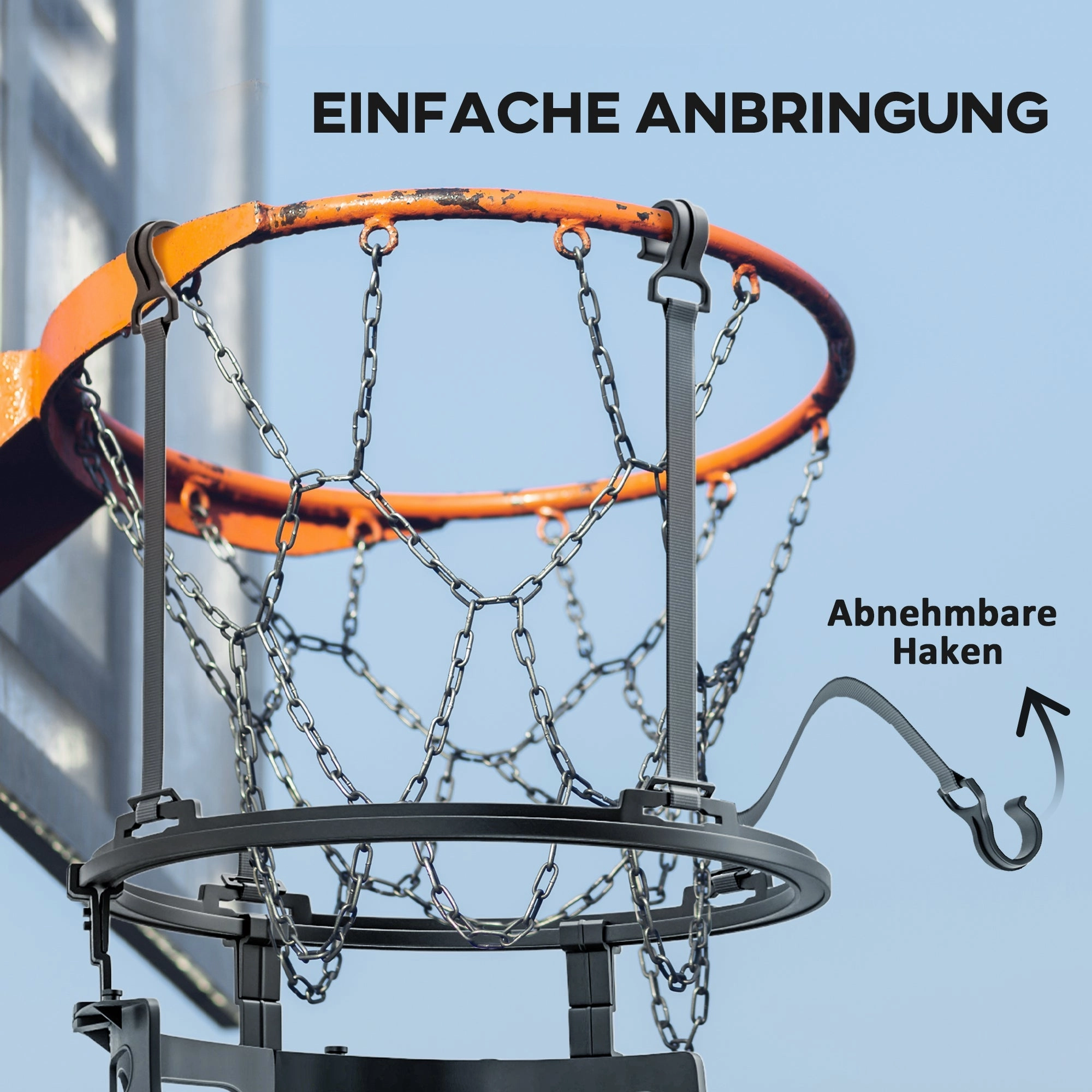Rootz Basketball Rebounder - Return System - 360° Rotating - Height Adjustable - Enhance Skills - 35.6L x 35.6W x 75.5H cm