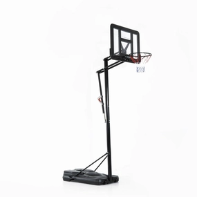 Rootz Mobile Basketball Stand - Height-Adjustable Hoop - Portable Basketball System - First-Class Stability - Easy Mobility - 230x110x368cm - Steel   PE
