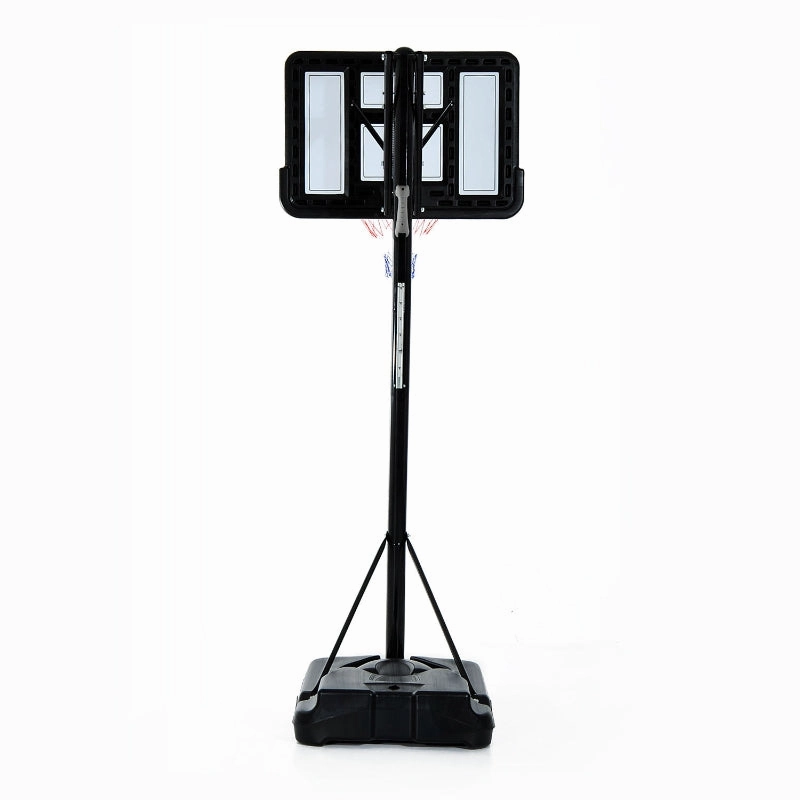 Rootz Mobile Basketball Stand - Height-Adjustable Hoop - Portable Basketball System - First-Class Stability - Easy Mobility - 230x110x368cm - Steel   PE
