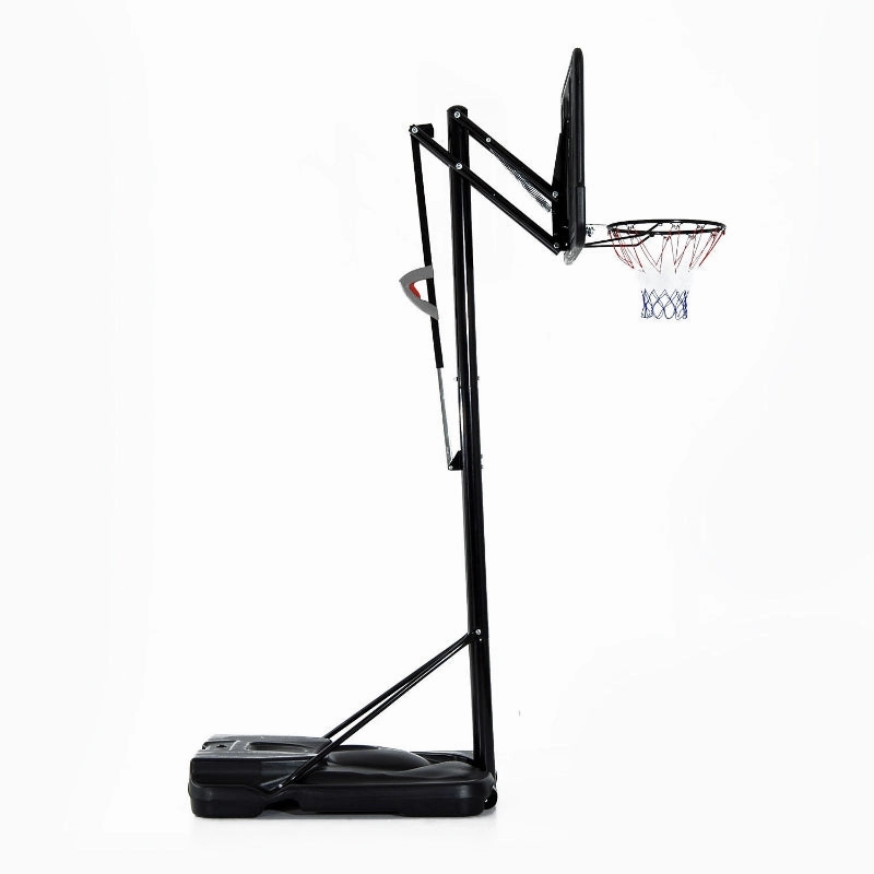 Rootz Mobile Basketball Stand - Height-Adjustable Hoop - Portable Basketball System - First-Class Stability - Easy Mobility - 230x110x368cm - Steel   PE