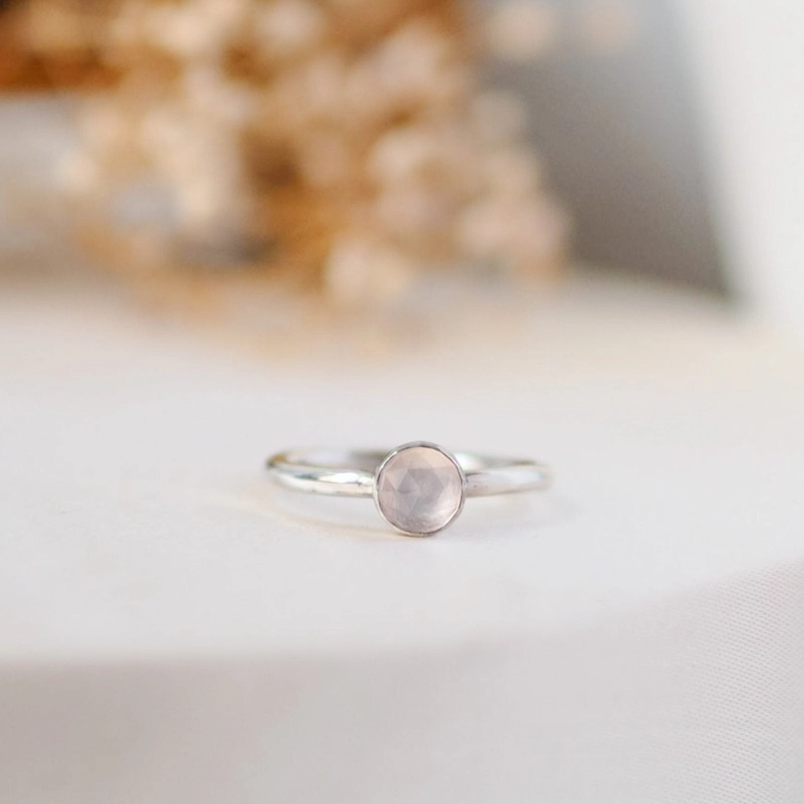 Rose Quartz Stacking Ring – A Thoughtful Birthday Gift