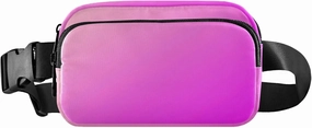 Rosy Brown Purple Fanny Belt Bag Waist Packs Crossbody Bags Bum Bag for Running Hiking Travel Workout Adjustable Strap for Women Men