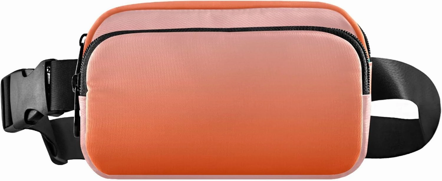 Rosy Brown Red Fanny Belt Bag Waist Packs Crossbody Bags Bum Bag for Running Hiking Travel Workout Adjustable Strap for Women Men