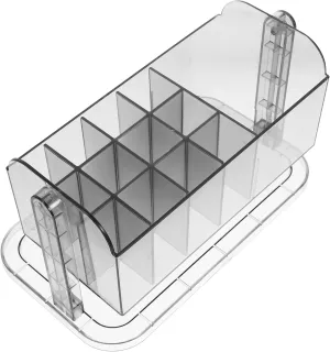 Rotary Makeup Brush Storage Box Stylish Functional Organizer Large Capacity Smooth Surface Easy to Cle