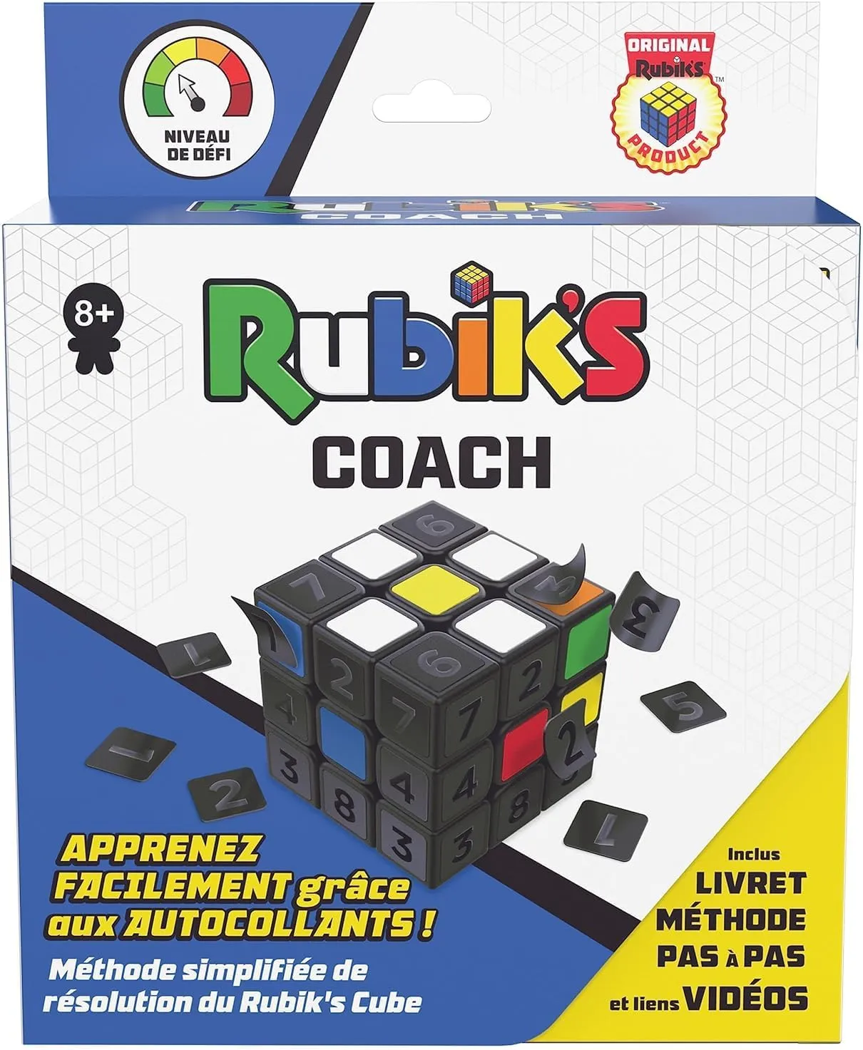 Rubik's Cube Coach 3X3 - Puzzle Game for Adults and Children - Magic Cube - 3x3 Puzzle - Learning Puzzle - Colour Matching - Educational Cube Problem Solving - Children's Toy 8 Years and Above