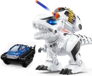Ruko 8809 Remote Control Dinosaur and 1604 Amphibious Remote Control Tank