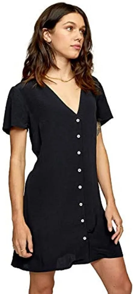 RVCA Women's Avery Woven Short Sleeve Dress