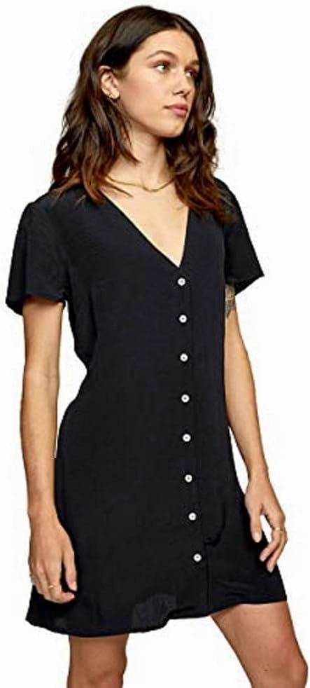 RVCA Women's Avery Woven Short Sleeve Dress