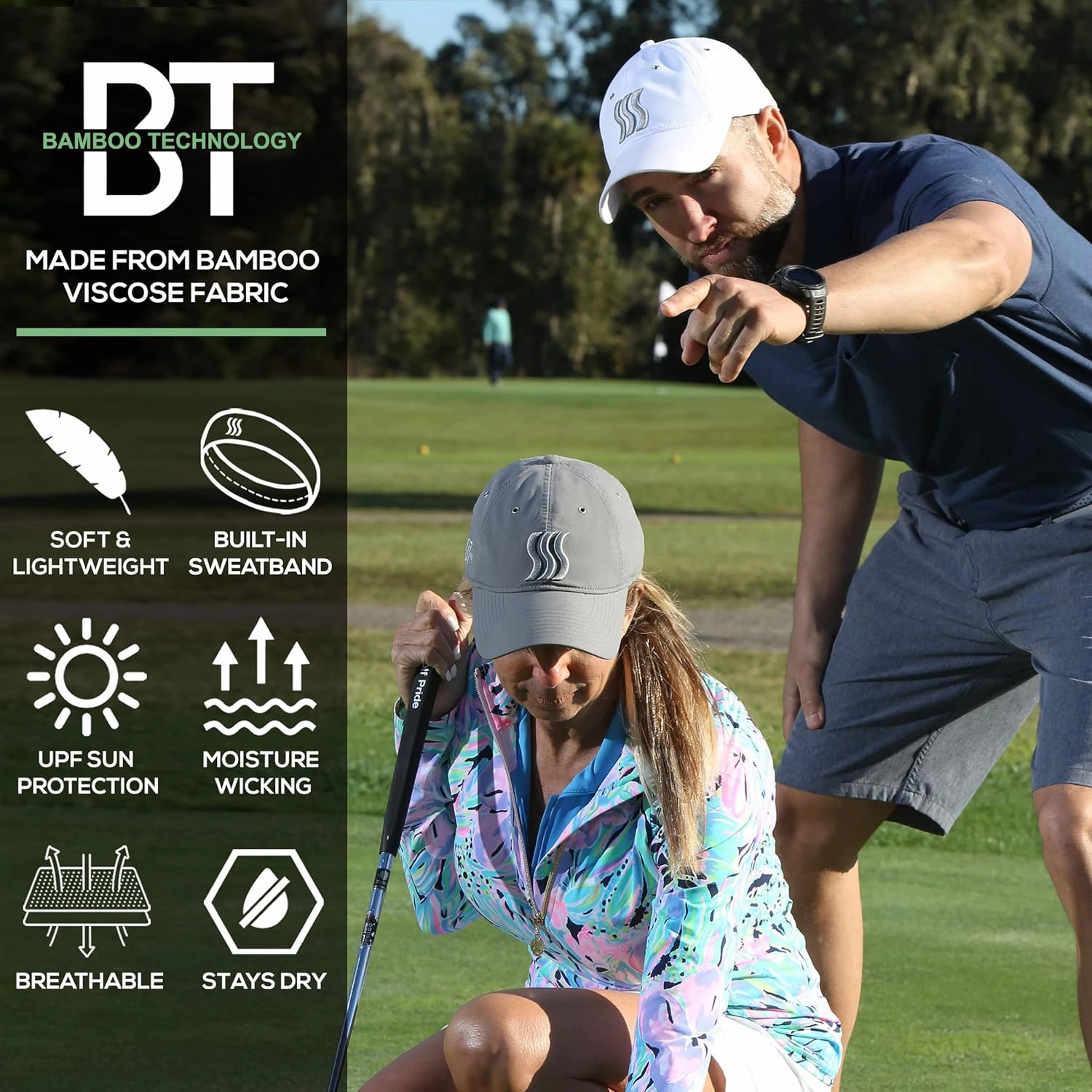 SAAKA Performance Hat for Men & Women. Adjustable, Sweat Wicking. Golf, Tennis, Running & Sports.