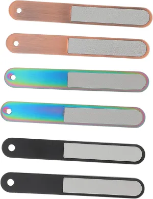 SAFIGLE 6pcs Nail Files Grit Double Sides Manicure and Pedicure Tools for Acrylic Nails Includes and Finishes Durable and Washable
