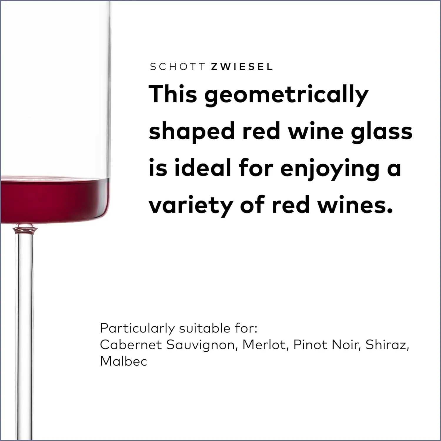 SCHOTT ZWIESEL Modo Red Wine Glass (Set of 4), Wine Glasses for Red Wine, Dishwasher-Safe Tritan Crystal Glasses, Made in Germany (15 Ounce)