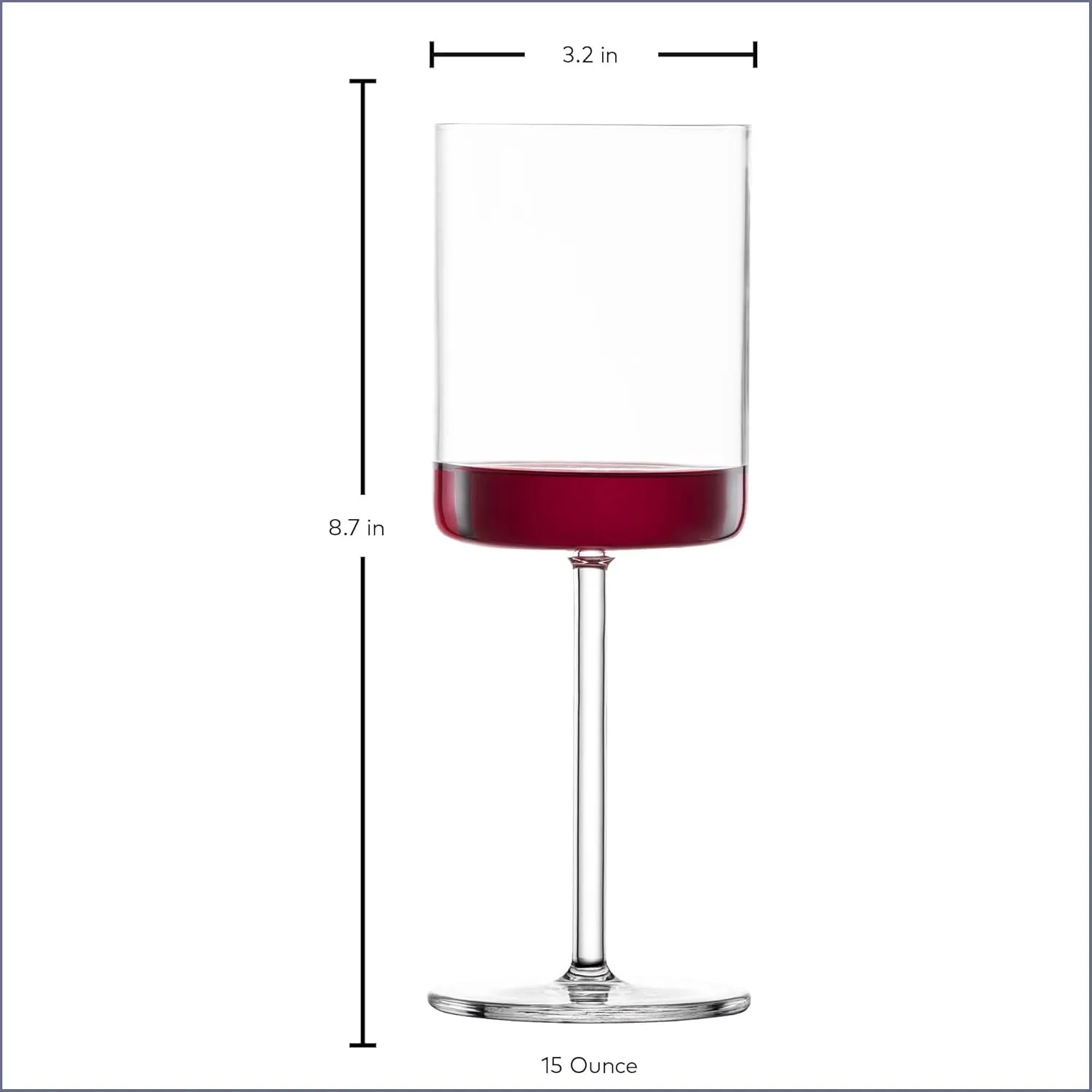 SCHOTT ZWIESEL Modo Red Wine Glass (Set of 4), Wine Glasses for Red Wine, Dishwasher-Safe Tritan Crystal Glasses, Made in Germany (15 Ounce)