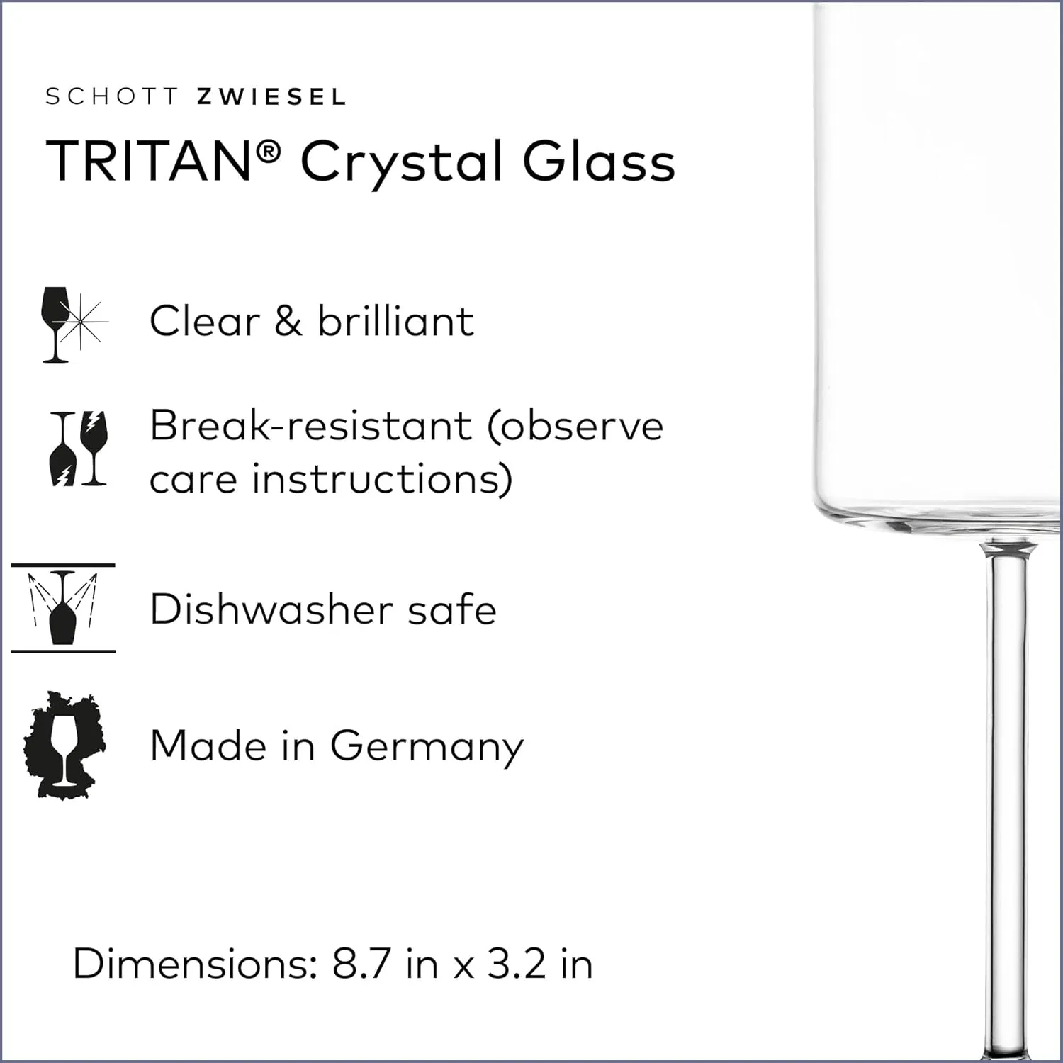 SCHOTT ZWIESEL Modo Red Wine Glass (Set of 4), Wine Glasses for Red Wine, Dishwasher-Safe Tritan Crystal Glasses, Made in Germany (15 Ounce)