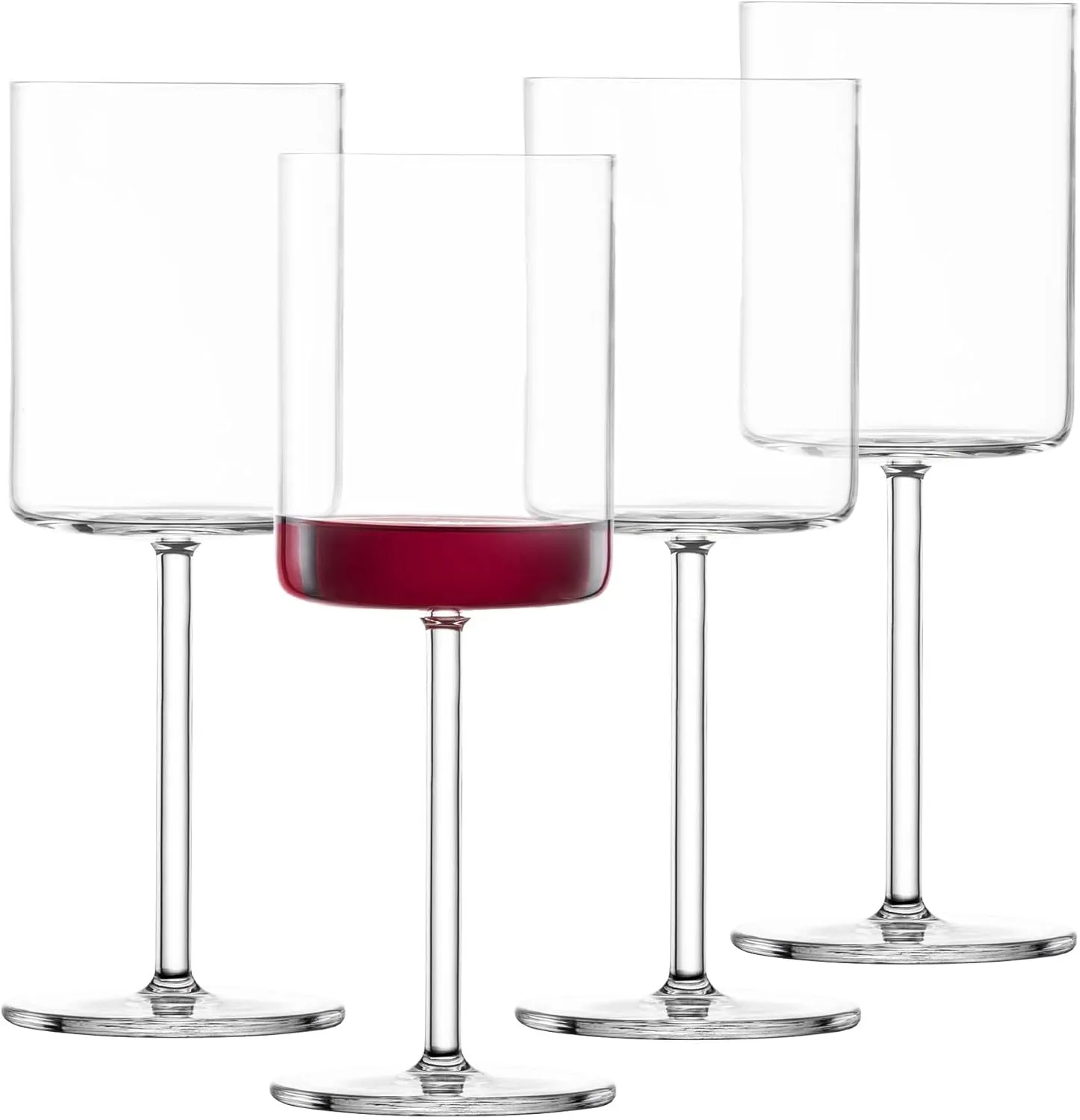 SCHOTT ZWIESEL Modo Red Wine Glass (Set of 4), Wine Glasses for Red Wine, Dishwasher-Safe Tritan Crystal Glasses, Made in Germany (15 Ounce)