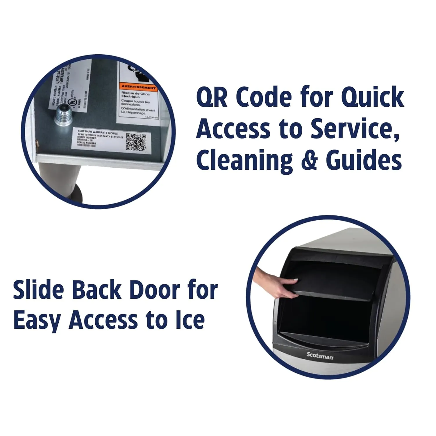 Scotsman Commercial Undercounter Ice Maker with Bin