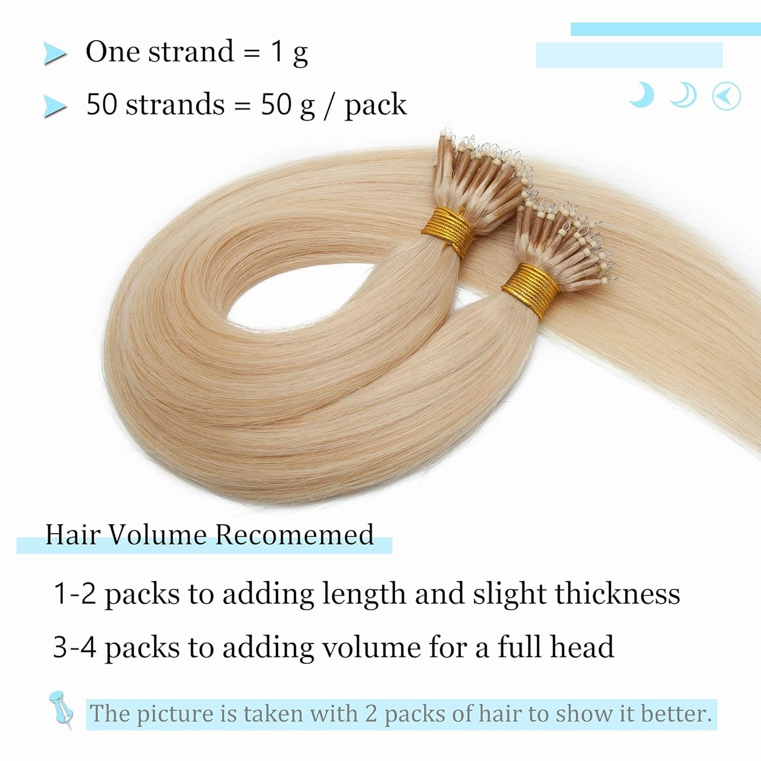 SEGO Nano Tip Hair Extensions Human Hair Balayage Nano Beads Pre-bonded Seamless Nano Ring Highlight Hair Extensions for Women 1g/strand 50g/pack -16 Inch -60 Platinum Blonde