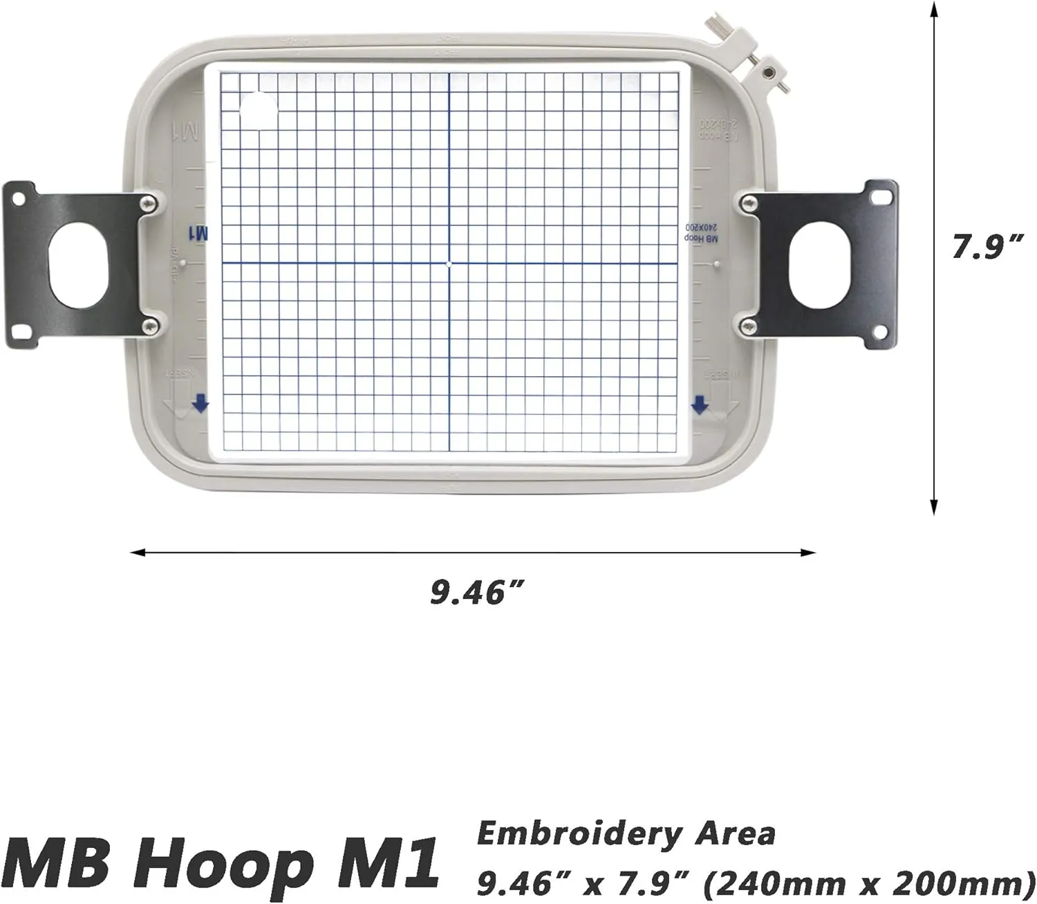 Sew Tech MB Embroidery Hoop M1 for Janome MB4 MB4S MB7 Melco EP4 Elna EX940 970 etc., Sewing and Embroidery Machine Hoops