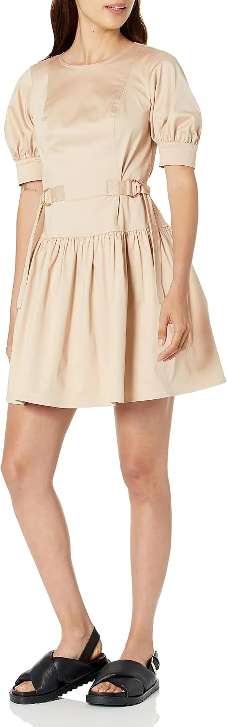 Shoshanna Women's Sawyer Khaki Cotton Mini Dress