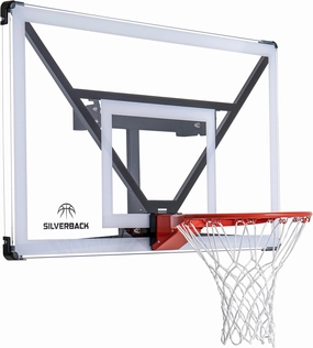 Silverback NXT 54" Wall Mounted Adjustable-Height and Fixed Basketball Hoop with QuickPlay Design