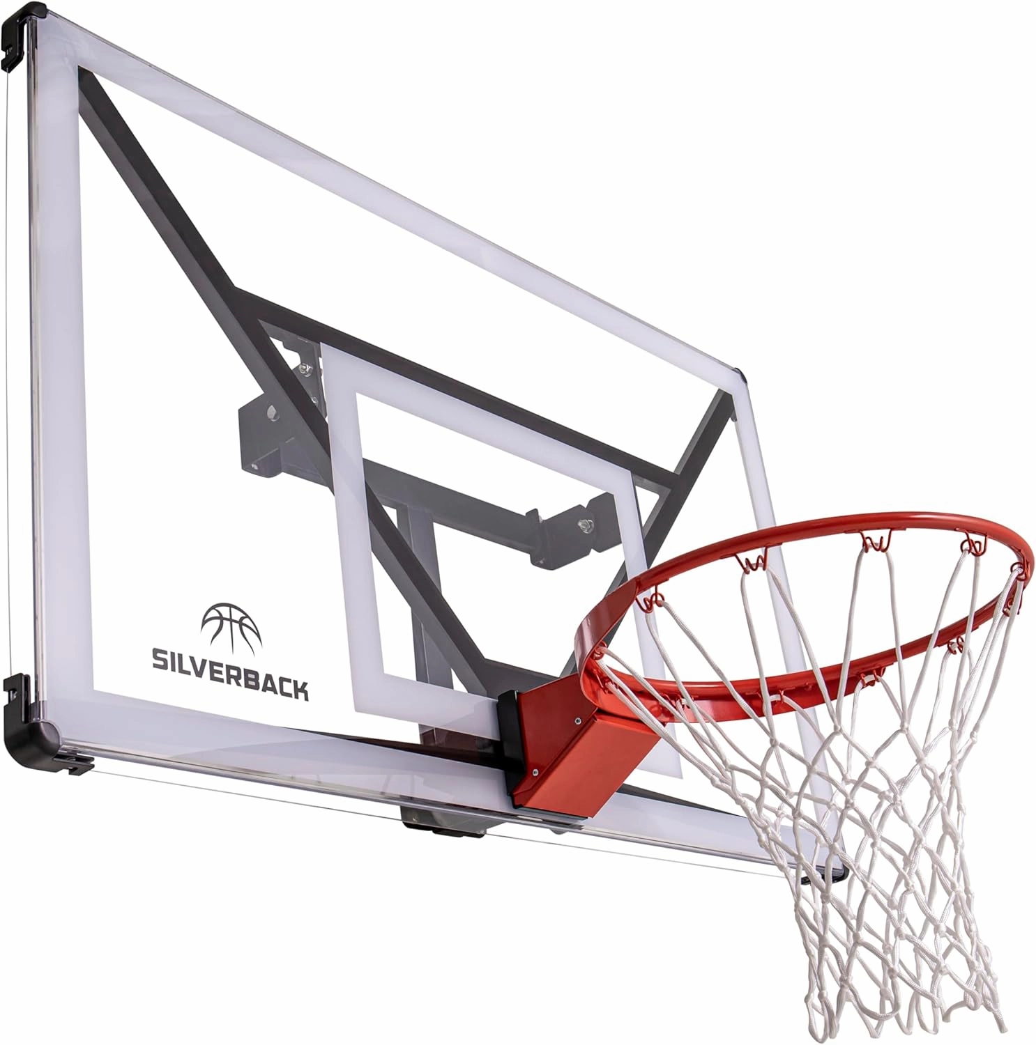 Silverback NXT 54" Wall Mounted Adjustable-Height and Fixed Basketball Hoop with QuickPlay Design