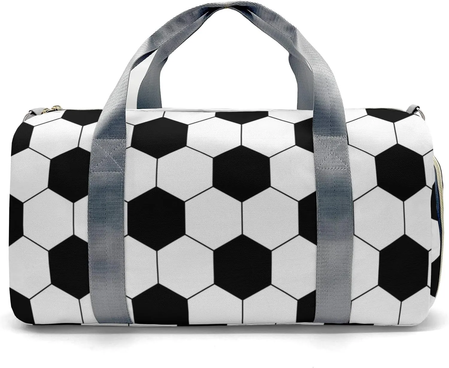 Soccer Pattern Personalized Duffel Bag Custom Women Men Multi-Function Travel Bag Gym Sports Bag Gymnastic Yoga Bag Carry On Overnight Weekend Duffel Bags