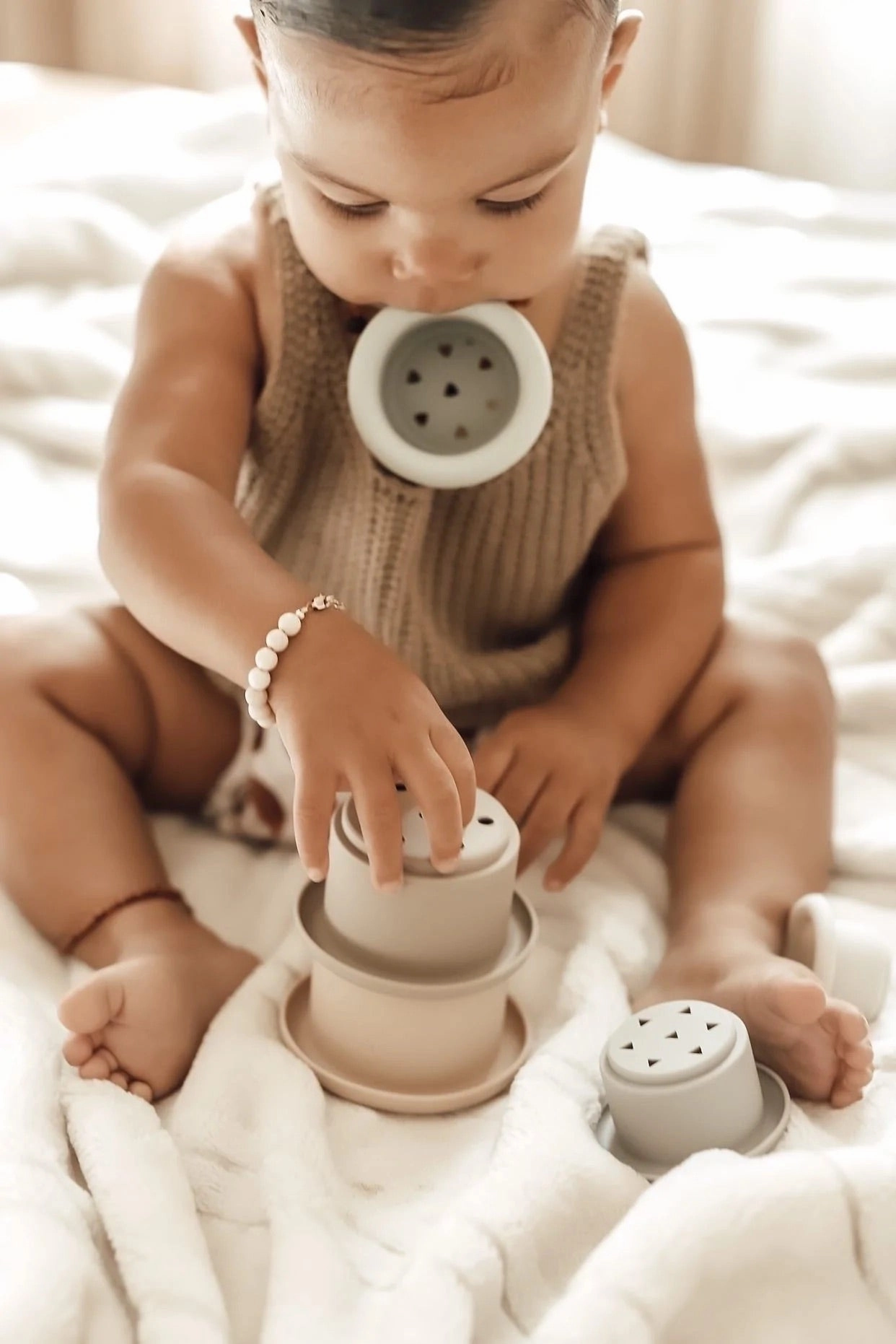 Soft Silicone Stacking Cups