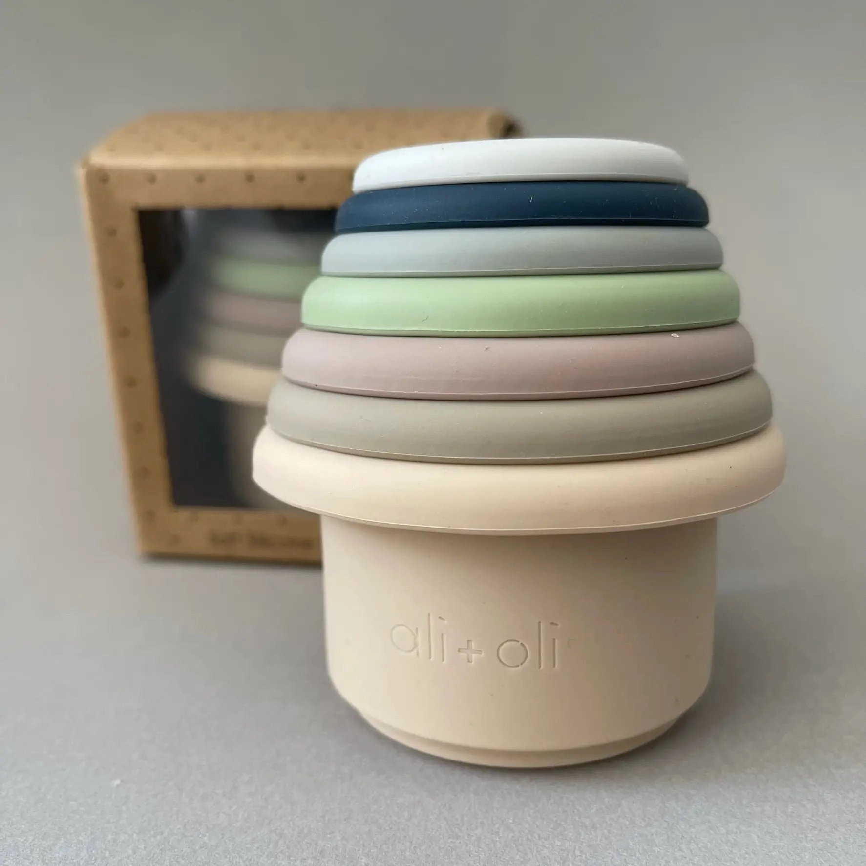 Soft Silicone Stacking Cups