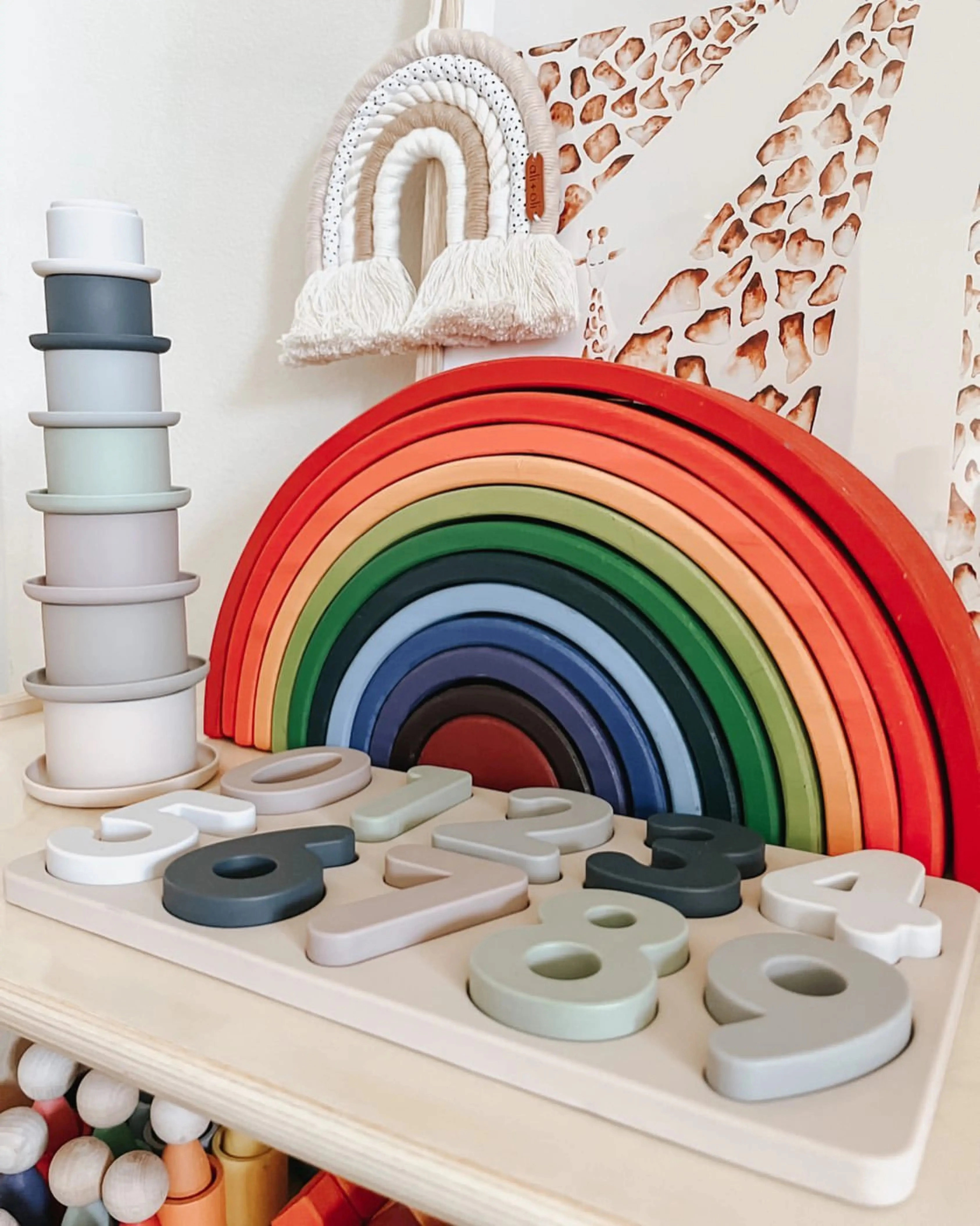 Soft Silicone Stacking Cups