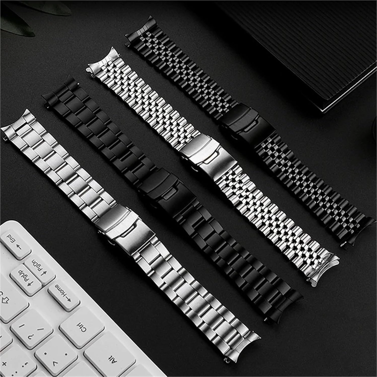 Solid Stainless Steel Strap 20mm 22mm Man Women Watchband Accessories With Quick Release Adjustable