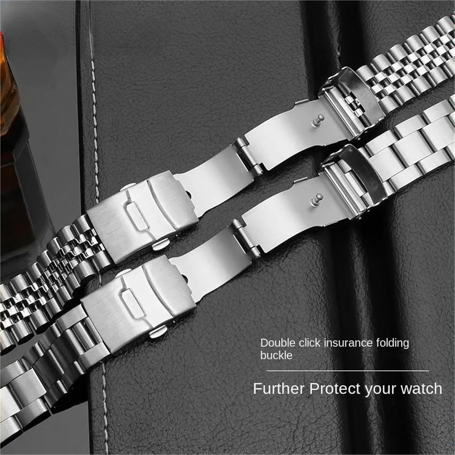 Solid Stainless Steel Strap 20mm 22mm Man Women Watchband Accessories With Quick Release Adjustable