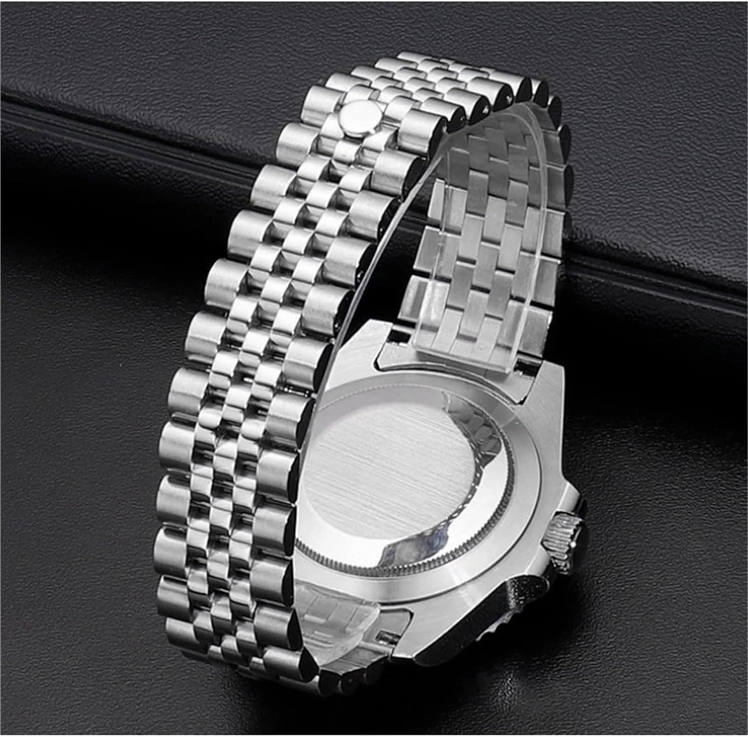Solid Stainless Steel Watch Band Silver Watch Accessories Strap 20mm For Men Women Universal Quick Release